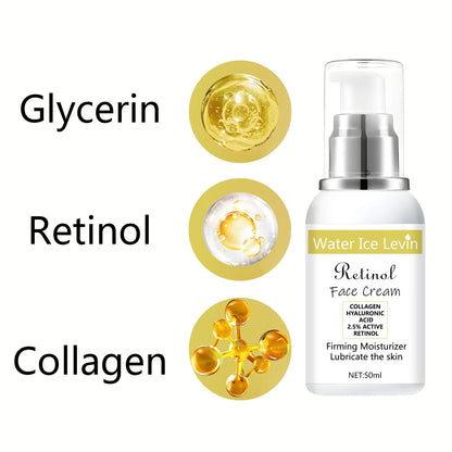 Retinol Cream, Collagen, Hyaluronic Acid, Retinol and Niacinamide Moisturizing and Nutrition, Soft, Elasticity, Vitality and Peeling Skin