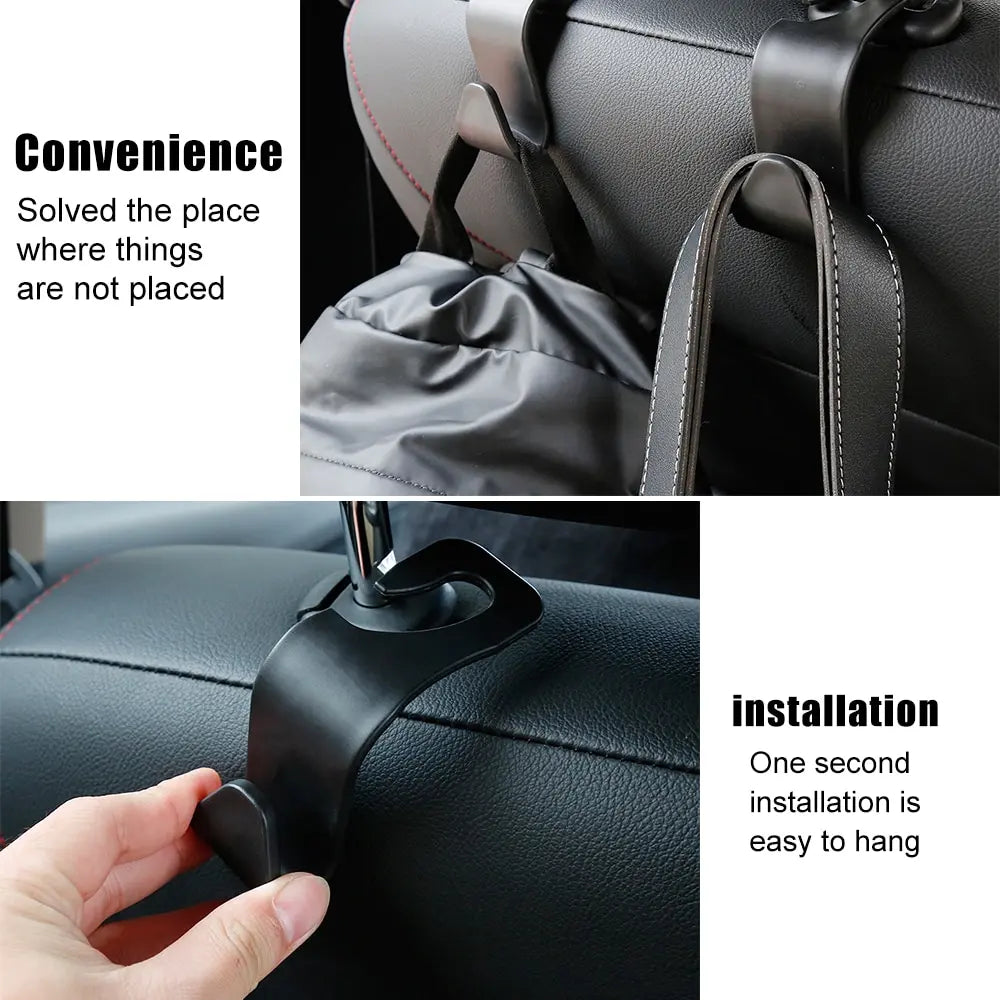 Universal Car Seat Headrest Hook For Auto Back Seat Storage Organizer Hanger Storage Holder For Handbag Purse Bags Clothes Coats