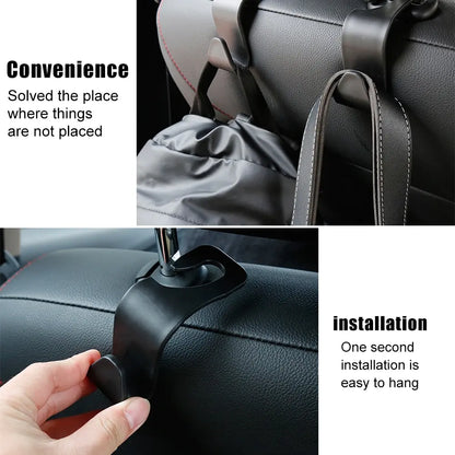Universal Car Seat Headrest Hook For Auto Back Seat Storage Organizer Hanger Storage Holder For Handbag Purse Bags Clothes Coats