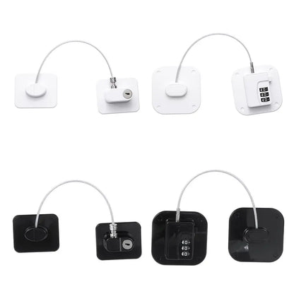 Baby Safety Cabinet Locks With Metal Key or Coded Lock Refrigerator Lock Digital Password Children Protection Sliding Closet