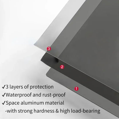 Floating Bathroom Shelves Without Drilling Storage Wall Rack Home Organizer Ledge Hardwares Cabinet Kitchen Toilet Accessories