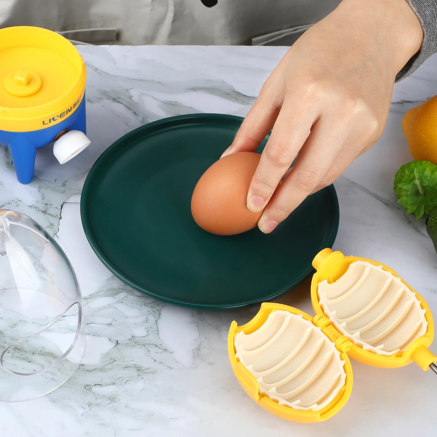 Manual Golden Stirrer Egg White Yolk Shaker Pull Beater Turn Device Homogenizer Home Non-Beater Kitchen Accessories New