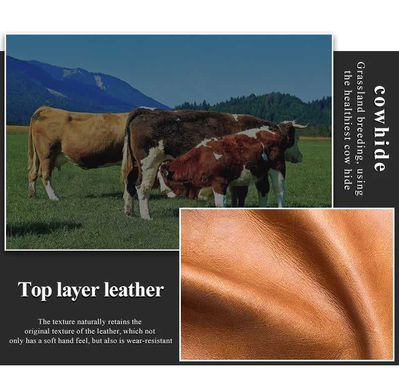 SCHLATUM Genuine Leather RFID Slim Minimalist Card Holder High Quality Apple Airtag Protective Case Men Business Wallet