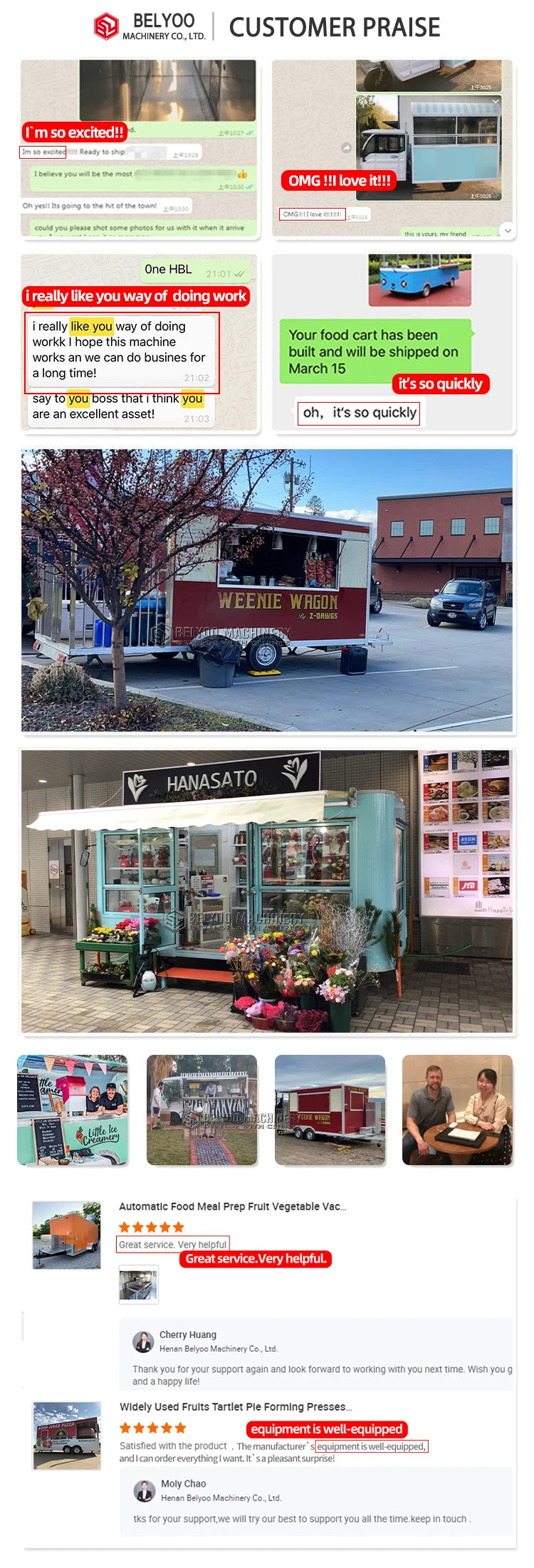 Luxury Multifunction Concession Food Trailer Coffee Vending Truck Big Mobile Food Truck Food Trailer for Street Fast Food