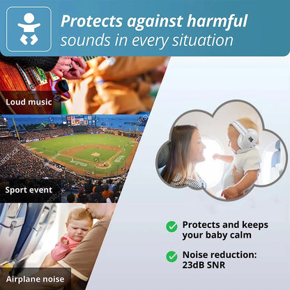 C10 Baby Ear Protection for Newborn Noise Cancelling Headphones for Babies Noise ReductionEarmufs Travel Gift