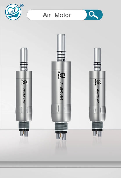 LED Illumination Dental Low Speed Air Motor With Micro Power Generator E-type 2/4/6 Hole Internal Water Spray AI-M205LG