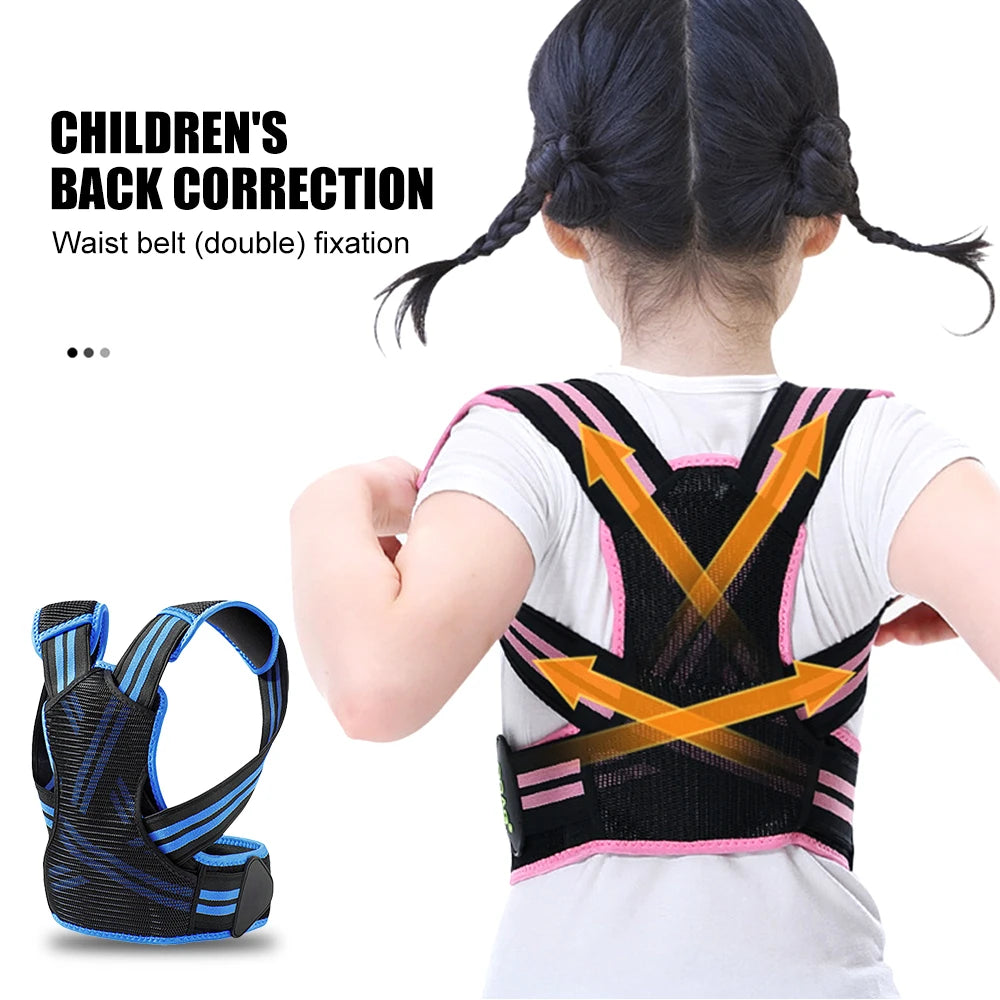 TIKE Children Back Posture Corrector Orthopedic Corset Shoulder Lumbar Wasit Support Correction Kids Teens Straighten Upper Belt