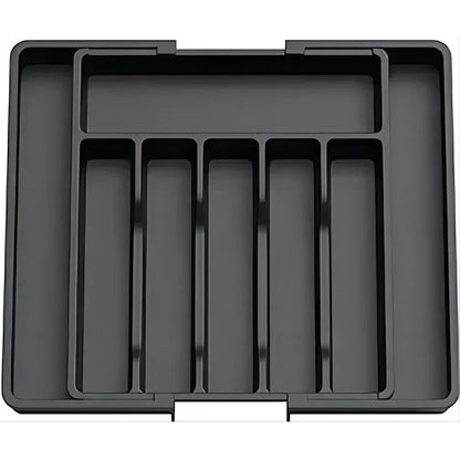 Storage artifact Expandable Cutlery Drawer Organizer, Adjustable Kitchen Utensil Tray Set, Compartment Flatware Storage Divider