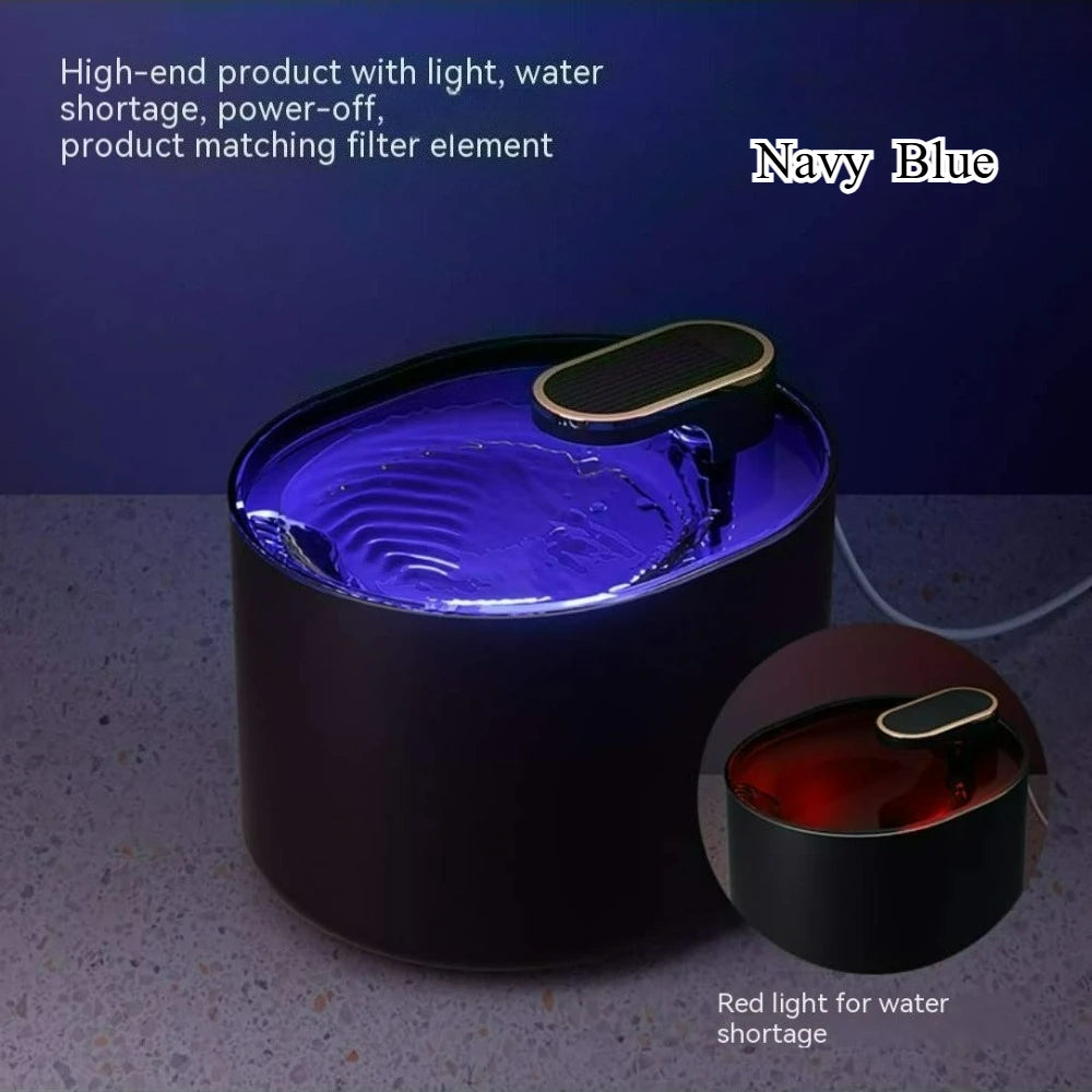 1 Silent Smart Pet Water Fountain, With Filter, Automatic Power-off, 3L Automatic Water Dispenser for Cats and Small Medium Dogs