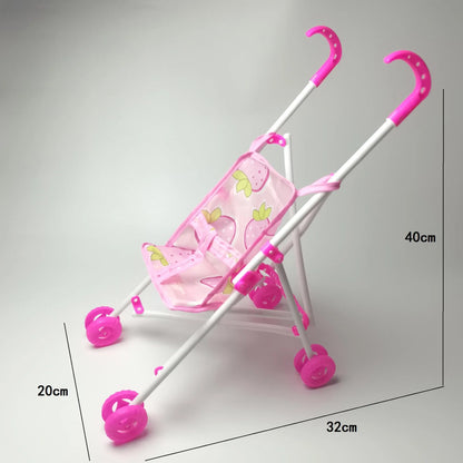 Children Play House Toys Accessories Simulation Baby Hand Trolleys Assembly Toys Girls Toys Accessories Children's Birthday Gift