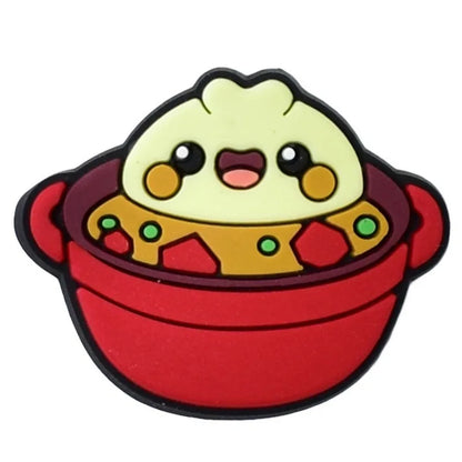 Cute Food Shoe Charms Decoration for Crocs Pin Accessories Charms Bracelet Wristband DIY Shoe Party Gifts