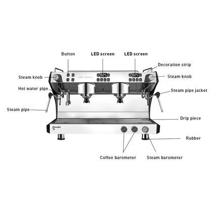 Germany Express Semi Auto Barista Commercial Espresso Expobar Maker Commercial Made in China Coffee Machine