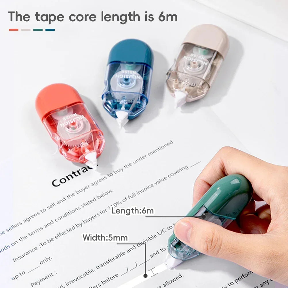 Mini White Correction Tape Multi-style Large Capacity Student Kawaii Error Correction Erasers Student School Stationery Supplies