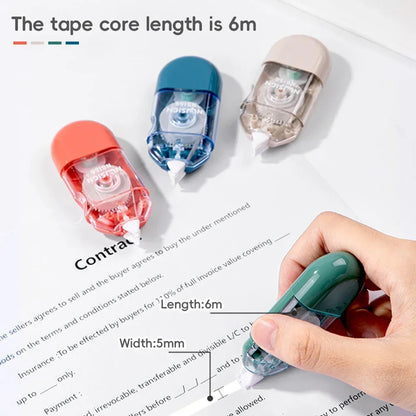 Mini White Correction Tape Multi-style Large Capacity Student Kawaii Error Correction Erasers Student School Stationery Supplies