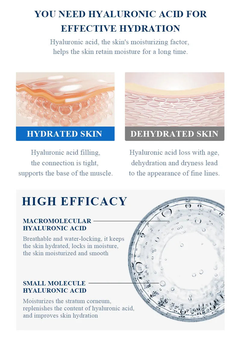 BELYN BERLY Face Serum 3Pcs/Lot Hyaluronic Acid + Vitamin C + 24k Gold Serum Moisturizing Spot White Facial Serum