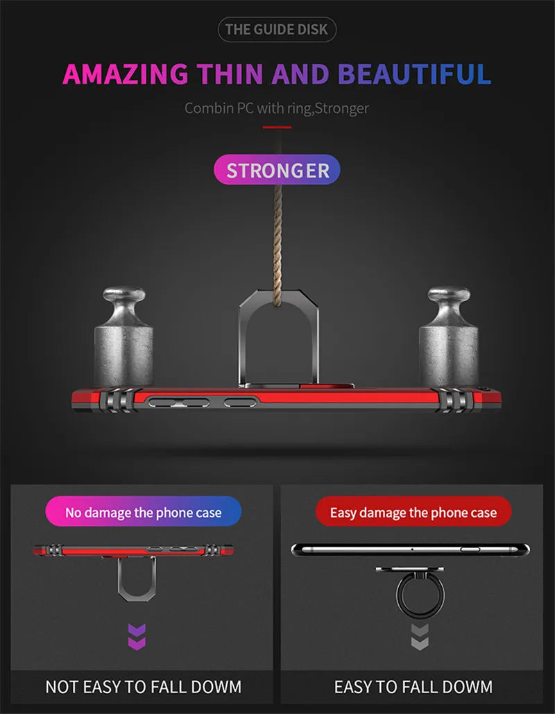 for Samsung A20e Armor Shockproof Case for Samsung Galaxy A20e Military Protective Ring Holder Magnet Cover for Samsung A 20e