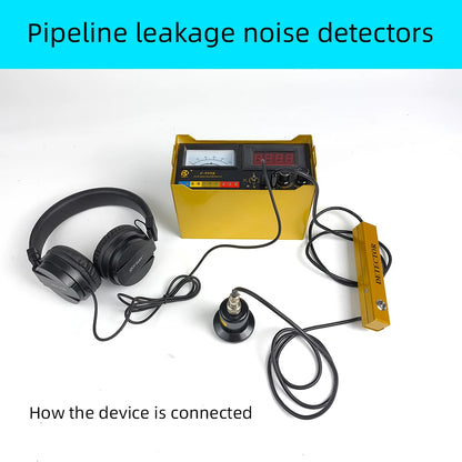 Professional Smart Home Pipeline Leak Detector High-Precision Digital Acoustic Water Leak Meter Multi-Function Detector F-999K