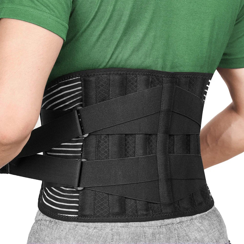 Back Braces Waist Belt Men Women Work Lower Back Pain Relief Breathable Anti-skid Spine Lumbar Support Belt