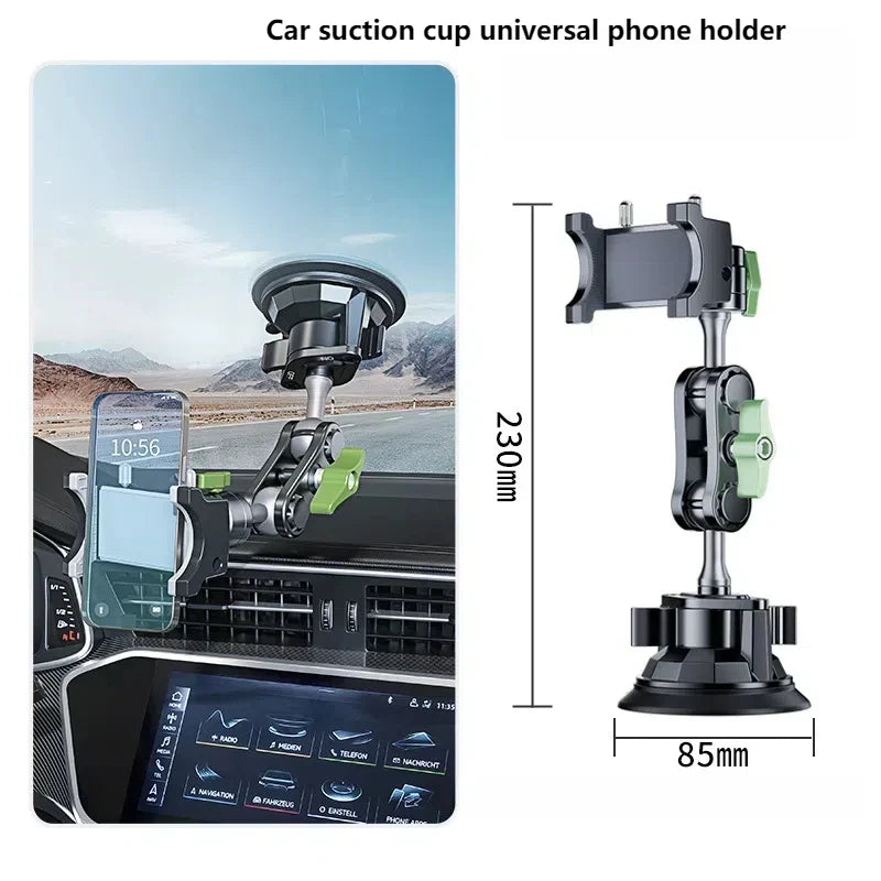 Car Phone Holder Windscreen Mount,Dashboard Phone Holder, Strong Suction Cup Phone Mount ,360°Mobile Phone Holder for Windshield