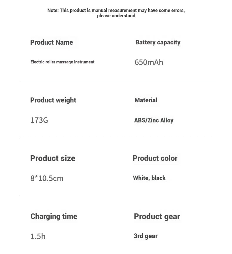 Electric Facial Roller Massager - EMS Microcurrent V-Shape Lifting Device for Face Contouring, Anti-Aging Skin Care & Hydration