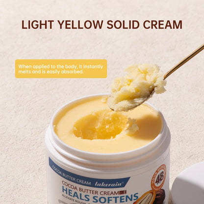 Cocoa Butter Cream Body Lotion Helps soothe rough, soften dry skin Vitamin E helps improve skin For use on body and face