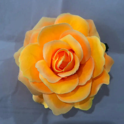 Flamenco Flowers For Hair DIY Headdress For Bridal Flocking Cloth Red Rose Flower Hairpin Hair Clip Party Hair Accessories