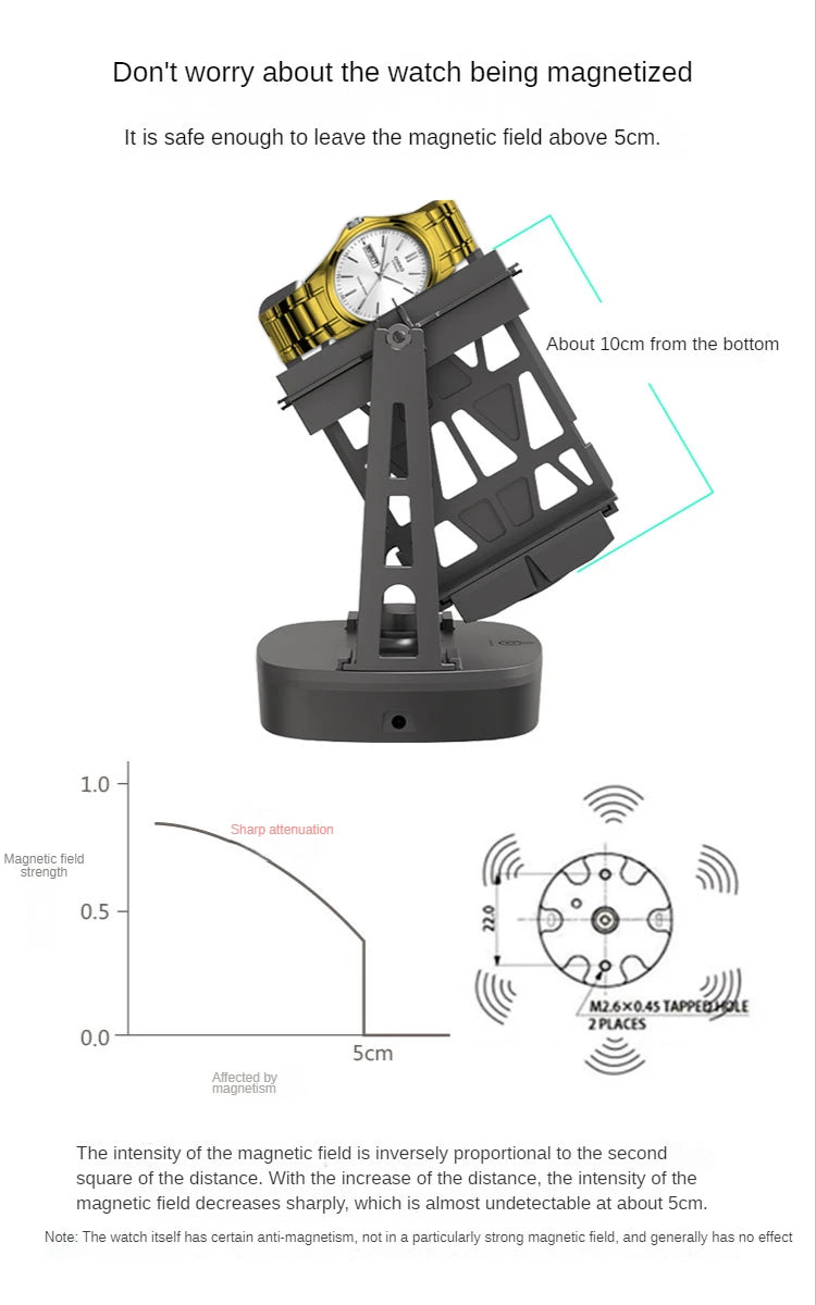 Watch Winders Quiet Watch Shaker USB Powered Intelligent Control Professional Accessory for Automatic Watches Mechanical