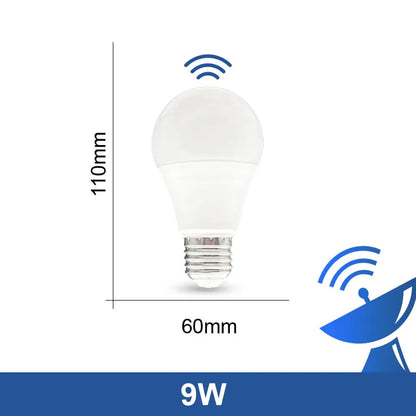 LED E27 Radar Sensitive Light Bulb 189-265V Energy Saving Smart Detection Motion Sensor Light  6W 9W 12W 15W 18W 20W Lampada LED