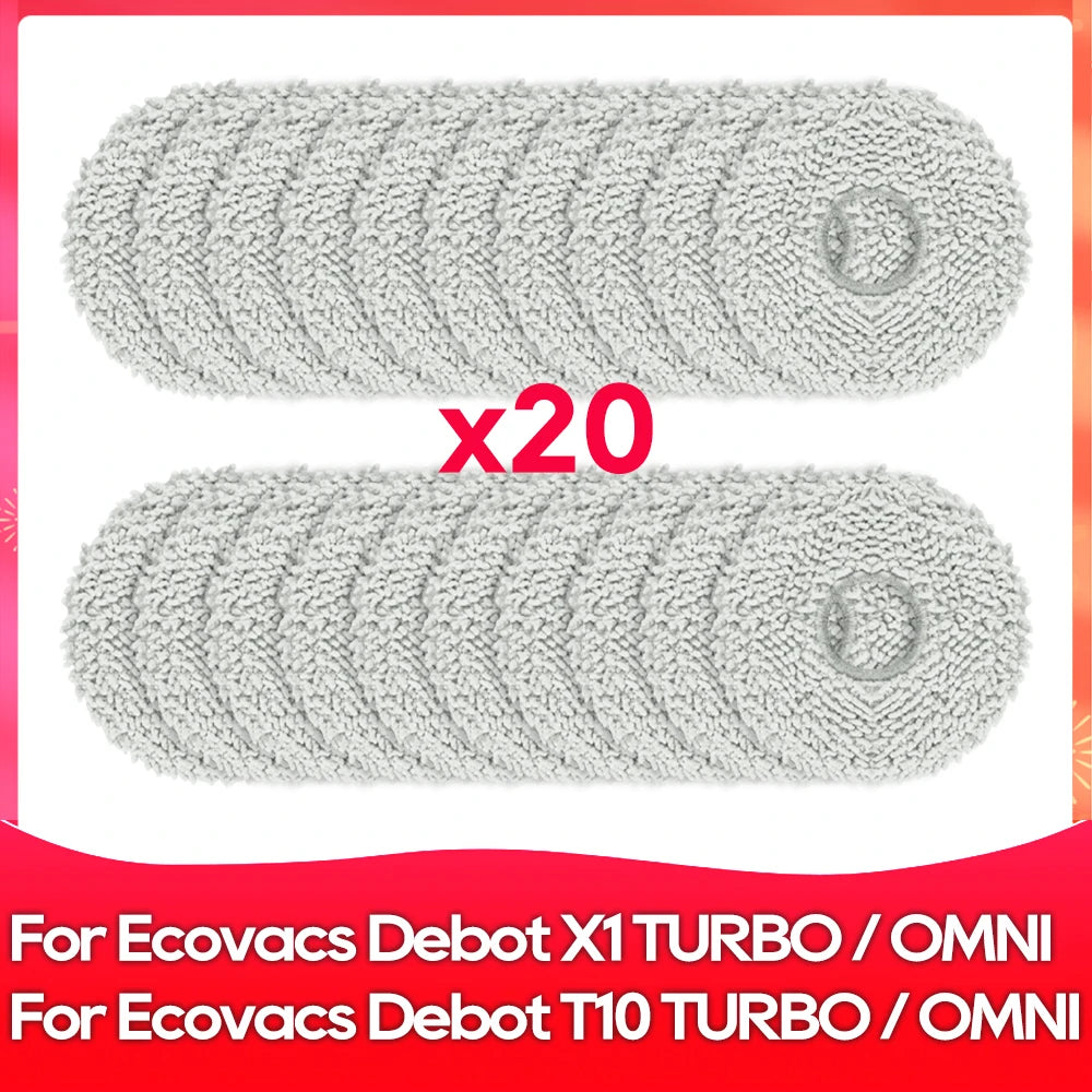 Compatible For ( Ecovacs X1 Turbo, X1 Omni, T10 Turbo, T10 Omni ) Main Side Brush Filter Mop Dust Bag Robot Vacuums Accessory