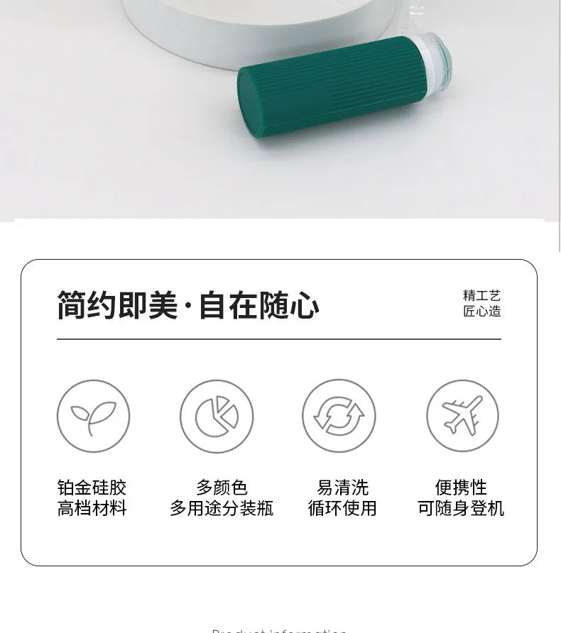 Travel Bottles for Toiletries Tsa Approved 3oz Travel Size Containers BPA Free Leak Proof Refillable Liquid Silicone Squeezable