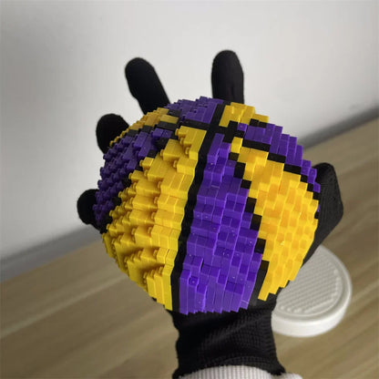 Sport  DIY Mini Building Blocks: Soccer & Basketball Set Creative Assembled Toys, Ideal Gift for Sports Fans, Unique Room Decor