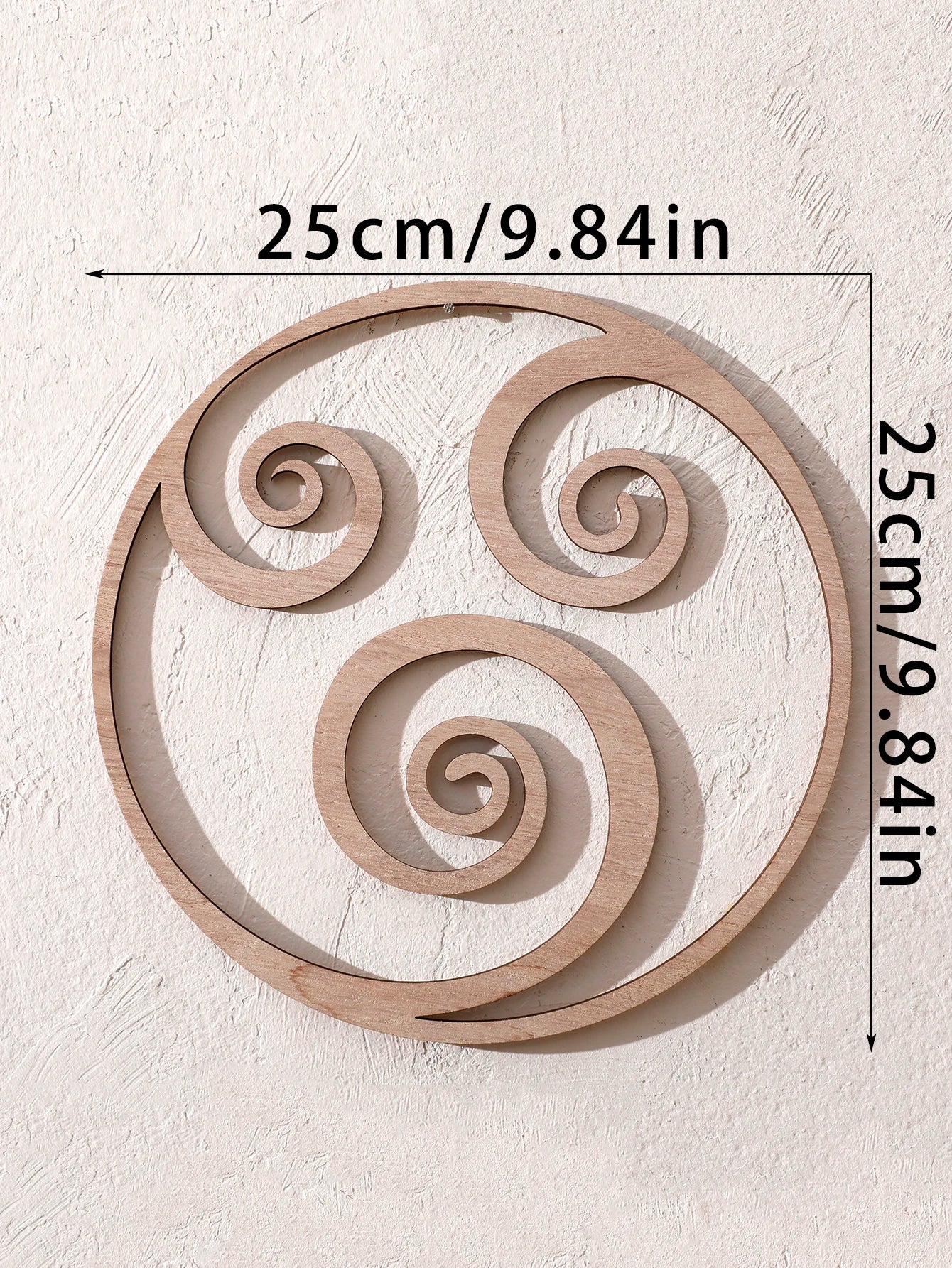 Natural Wooden Wall Hanging Wall Art Decor - Elements Design (Fire, Water, Earth, Air) Wood Hanging Wall Decor Boho Wall Accent