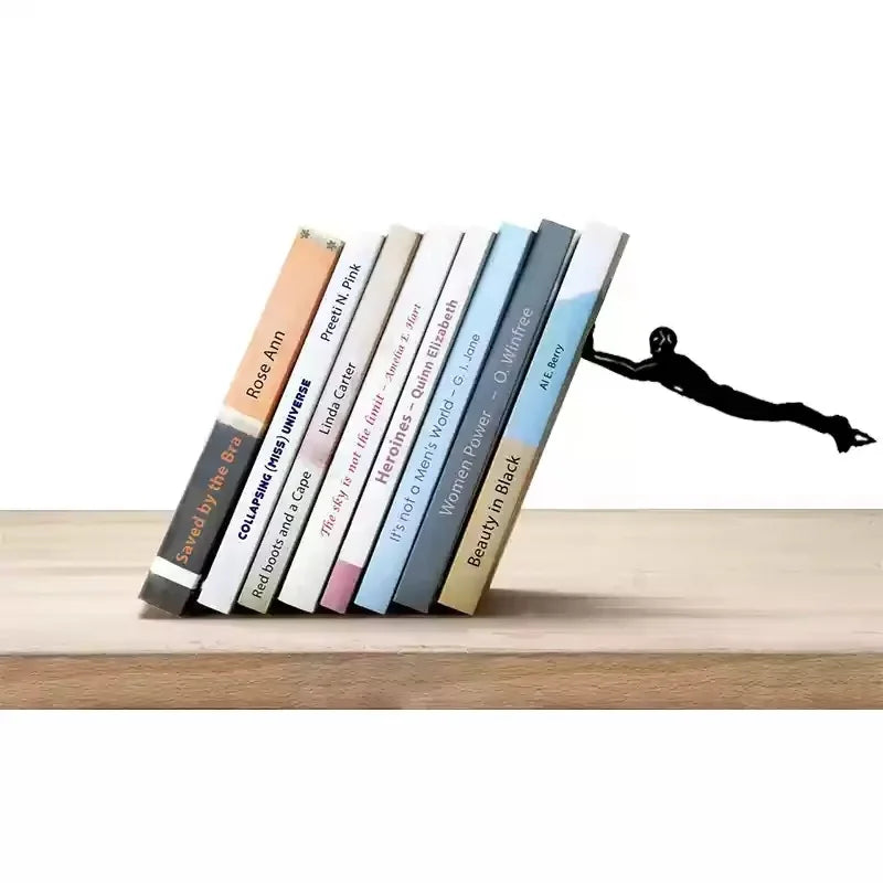 Creative Superman Metal Bookshelf Book Stand Creative Book Block Book Shelves Book Shelves Desk Book Storage Decorative Gift