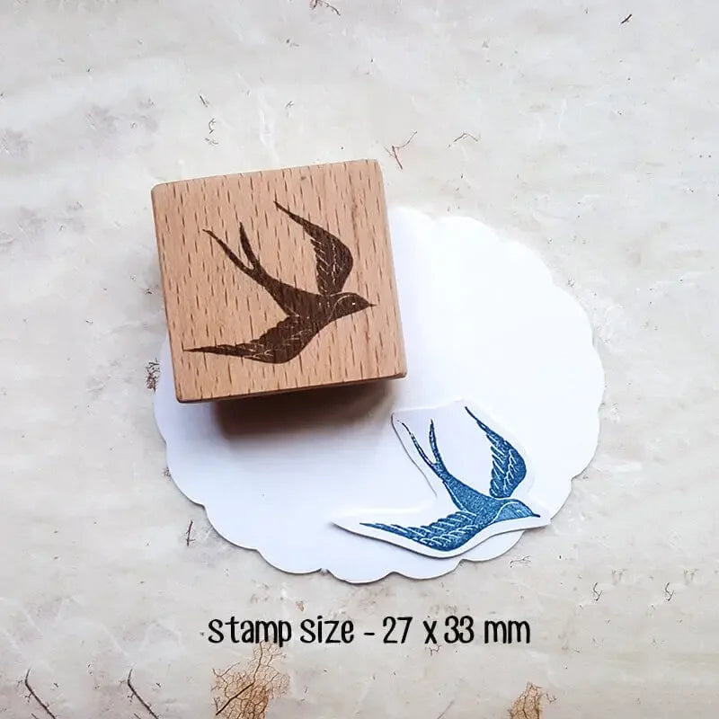 Stamp Scrapbooking Supplies Flower Petal Birds Stationary Kawaii Wooden Stamps