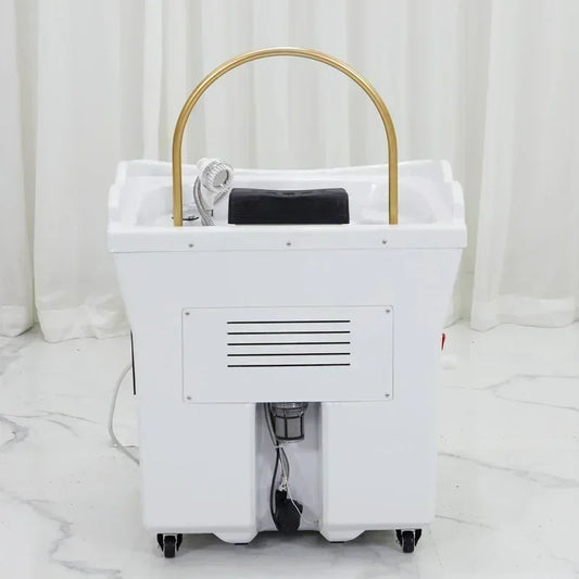 Japanese style convenient cleaning shampoo bed, lightweight shampoo basin, reclining shampoo basin, head spa shampoo basin