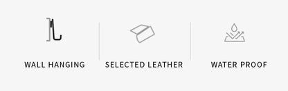 Universal Leather And Metal Car Seat Back Hooks Vehicle Multifunctional High load-bearing storage hook Auto Interior Accessories