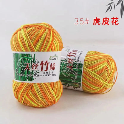 Tiansi Bamboo Cotton Yarn Bamboo Charcoal Cotton Hook Needle Thread Cotton Nitrile Woven Yarn DIY Weaving Material