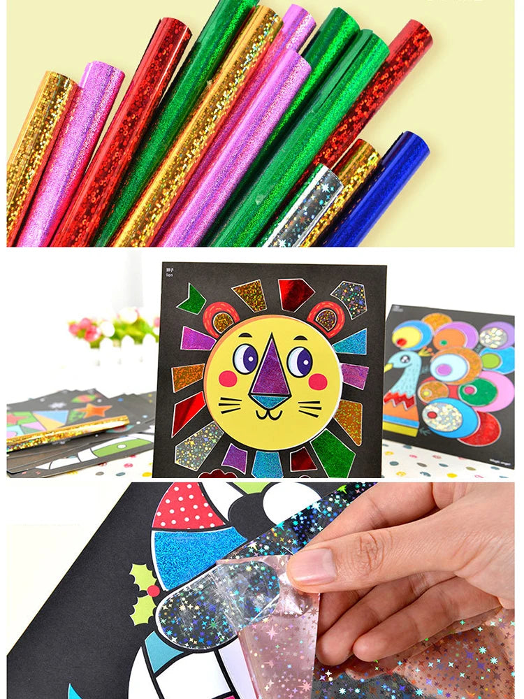Magical Painting Art Stickers Handmade DIY Student Transfer Sticker Office Cultural Educational Supplies Cartoon Colorful TMZ