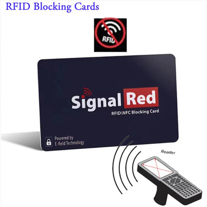 1Pc RFID Blocking Cards Contactless NFC Debit Credit Card Passport Protector Blocker Set Smart Anti-theft Design Perfectly Fits