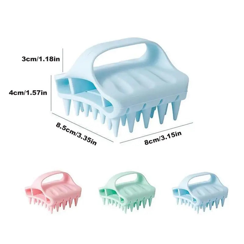 Scalp Massager Shampoo Brush Hair Washing Scalp Brush Soft Silicone Scalp Massager Hair Comb For Dandruff Removal Shampoo Brush
