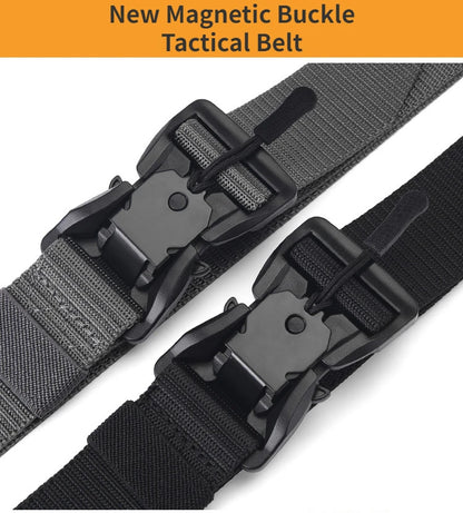 Tactical Belt Magnetic Buckle Belt Casual Nylon Tooling Training Belt Men's Trousers Belt Designer Men and Women Belt