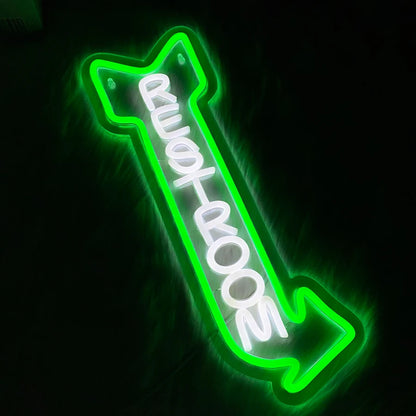 LED Rest Room Neon Sign For Wall Decor,  Bathroom Hotels, Bars, Hospitals, Homes And Other Places With Toilets,USB Powered.