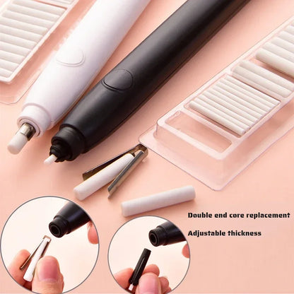 Electric Eraser Art Drawing Eraser Highlight Sketch Eraser for Students with Refills Correction Supplies Stationery