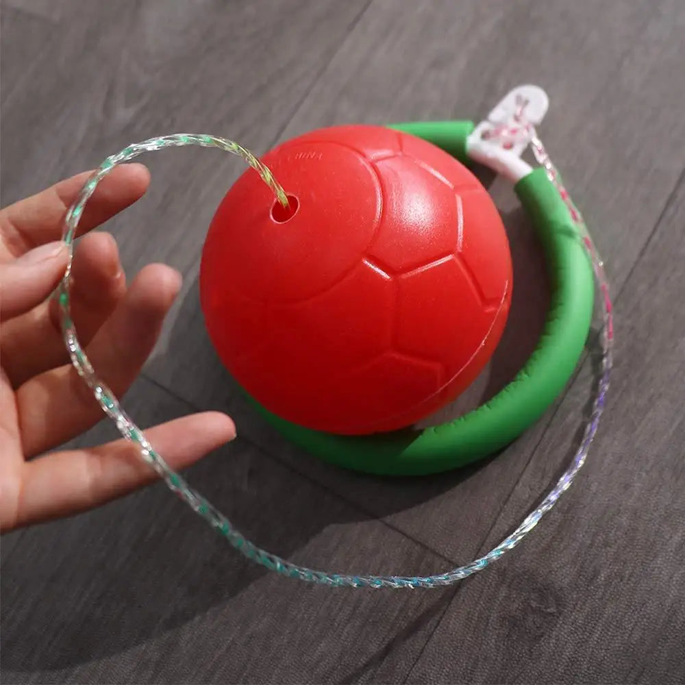 Foot Hoop Ball Foot Jumping Ball on String Exercise Sports Reaction Training Ball Skip Ropes Sports Height Growth
