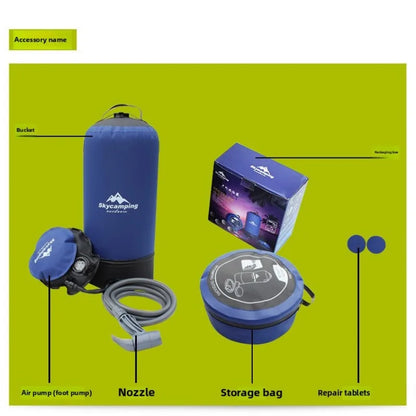 Outdoor Gadgets Shower Bag Camping Folding Shower Bag Bath Bag Hot Water Bag for Bathing Camping Gear  Multitool