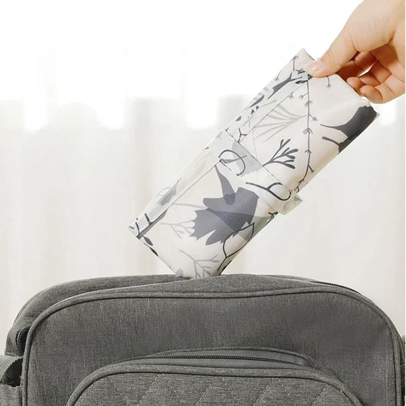 Waterproof Foldable Baby Diaper Changing Pad Portable Nylon Diaper Sheet for Newborn Toddler Travel Essential