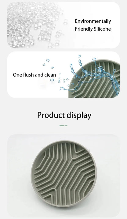 Non-slip Silicone Pet Slow Food Bowl Anti-choking Anti Knockover Cat Slow Feeder Mat with Suction Cup Dog Accessories