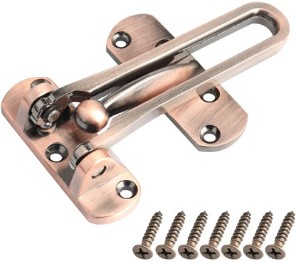 Home Anti-theft Door Buckle Bedroom Kids Room Door Bar Lock Stainless Safety Chain Hotel Anti-lock Buckle Insurance Door Bolt