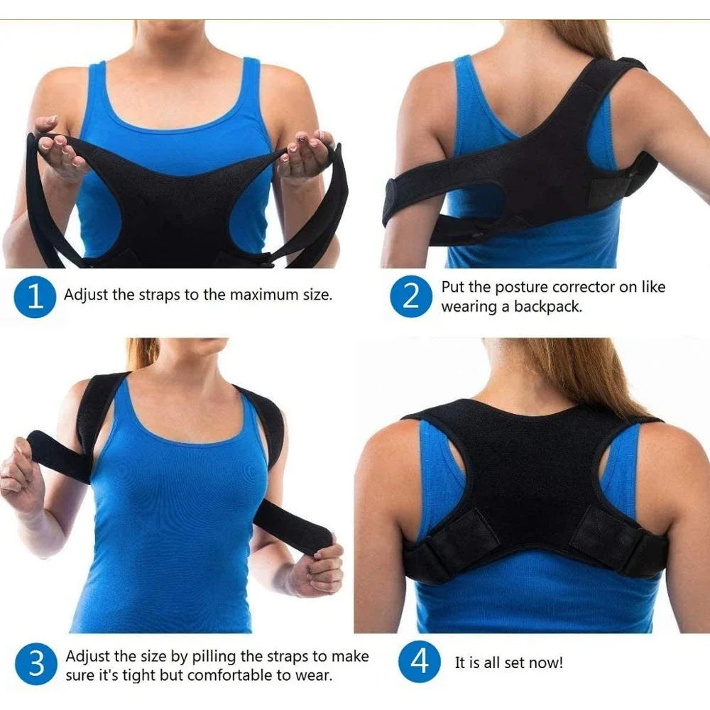 1PCS Posture Corrector for Women Men,Comfortable Posture Trainer for Spinal Alignment Posture Belts,Adjustable Back Straightener