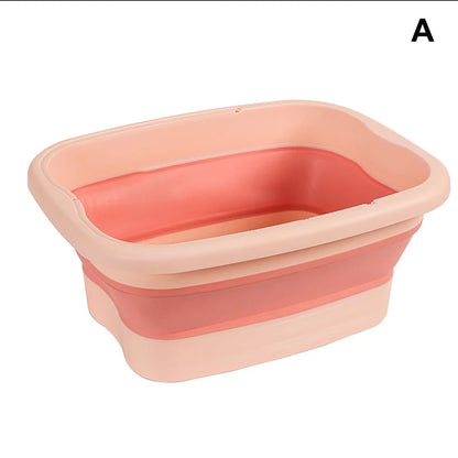 Foldable Footbath Massage Bucket Soaking Bucket Folding Basin Spa Foot Bath Bucket Household Sauna Bathtub Pedicure Bath Bathtub